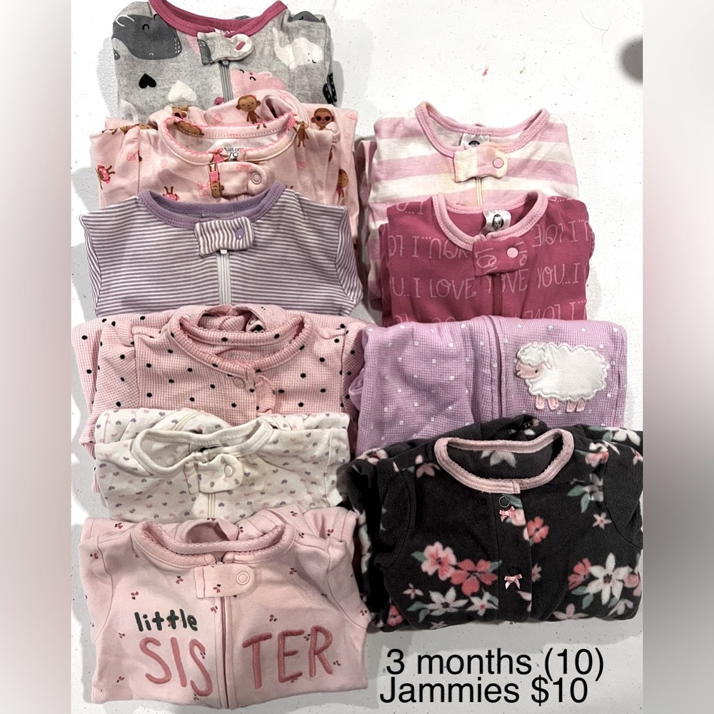 3 month pajama bundle